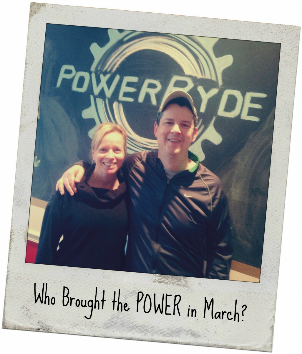 Polaroid style picture of Kim Emery with 'Who Brought the POWER in 'March'?
